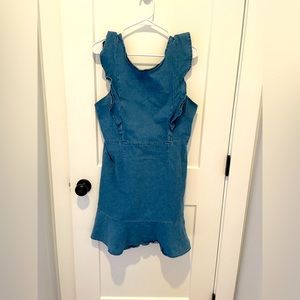 Demin Ruffle Dress